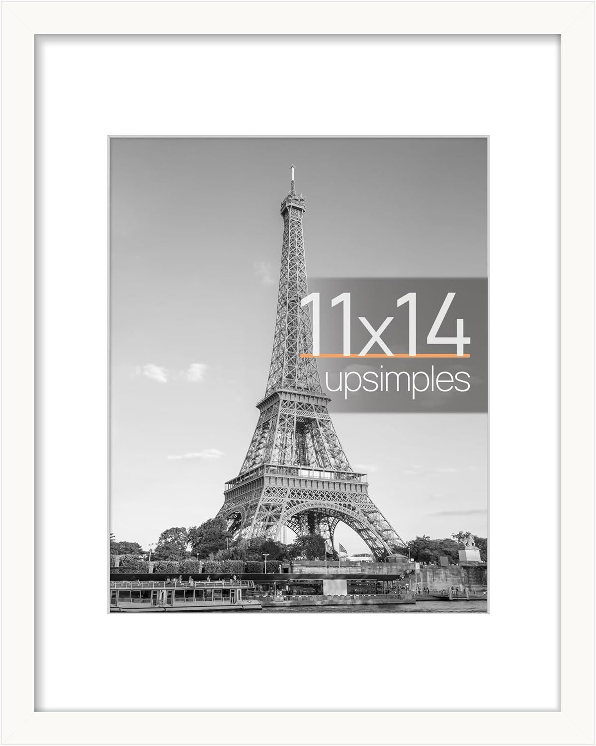 upsimples 11x14 Picture Frame, Display Pictures 8x10 with Mat or 11x14 –  Upsimples Direct